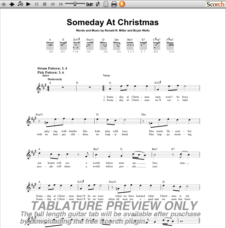 The image below is a preview of the guitar tab for Wonderwall by Ryan
