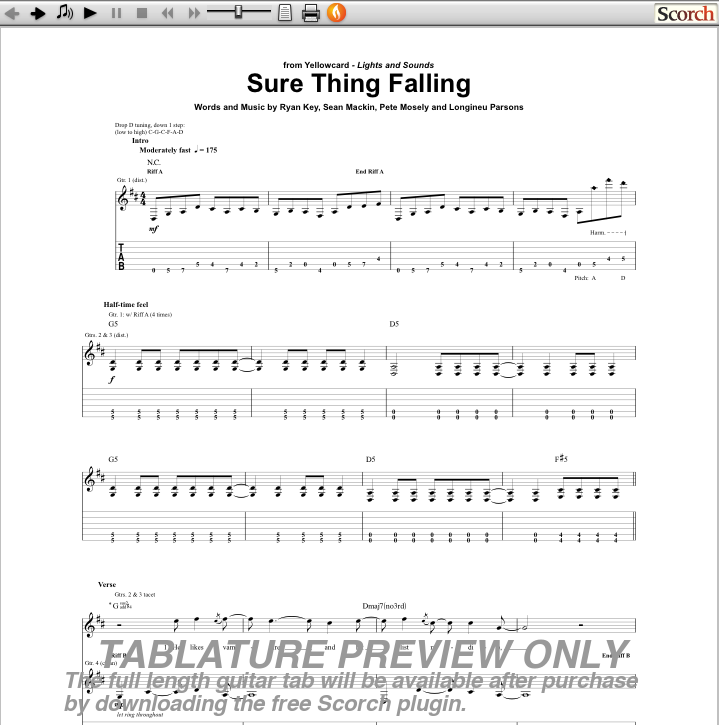 free falling guitar | saston