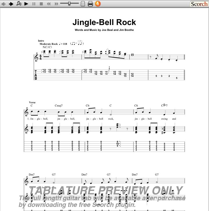 Jingle Bell Rock. Jingle-Bell Rock Guitar Tab
